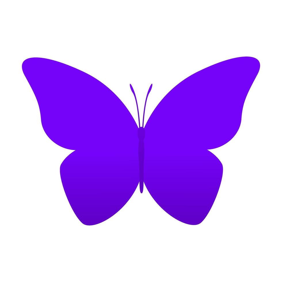 Gradient Butterfly Illustration Design Top View vector