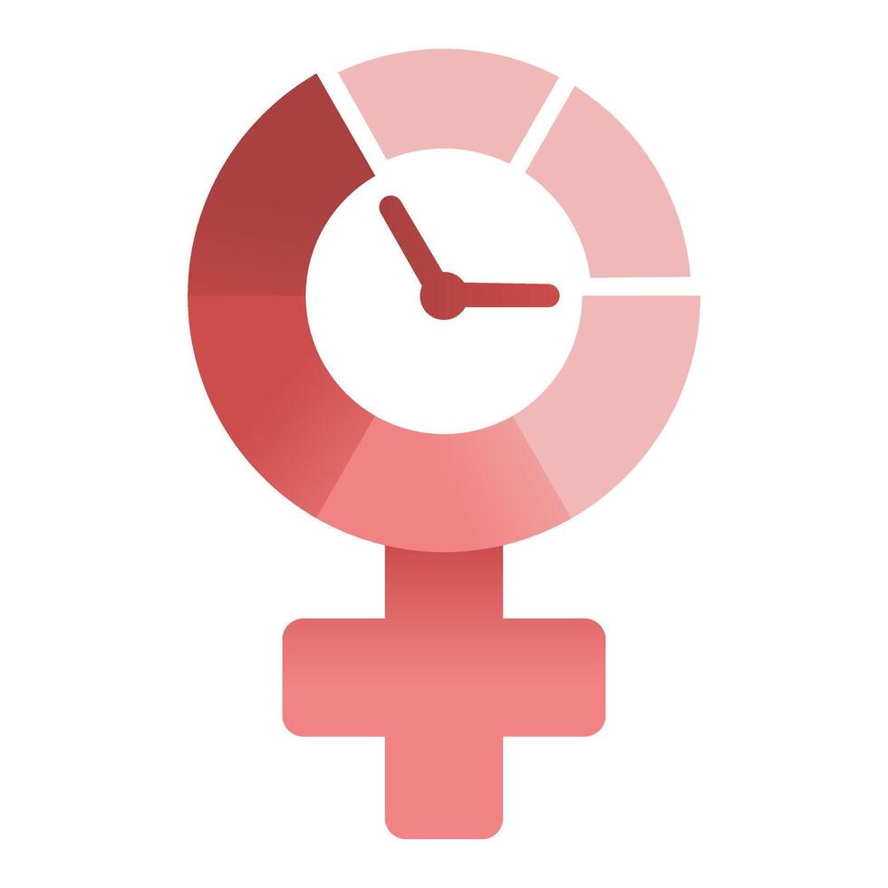Gradient Menopause Symbol Icon Design vector