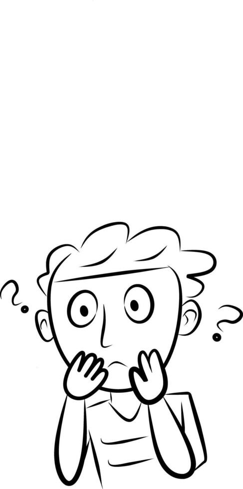 Depressive man Design vector