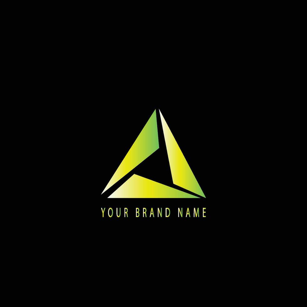 Creative elegant letter A emblem vector