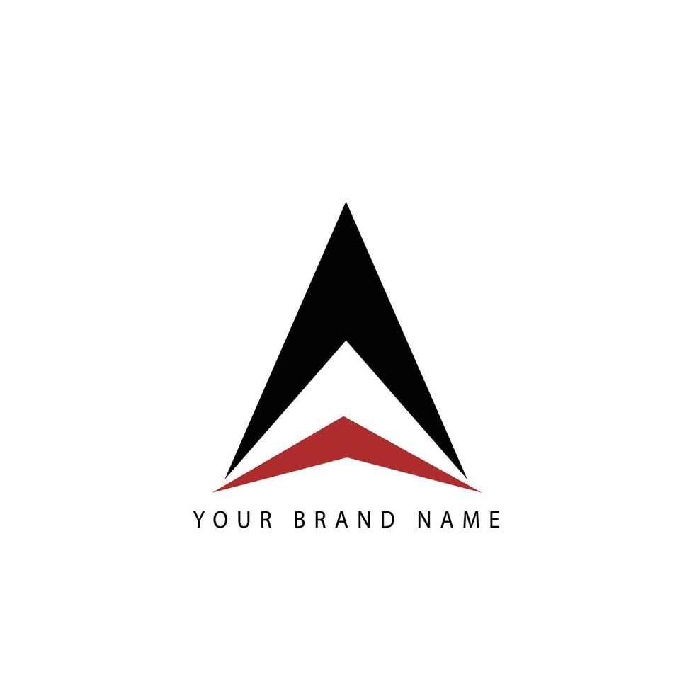 Creative elegant letter A emblem vector