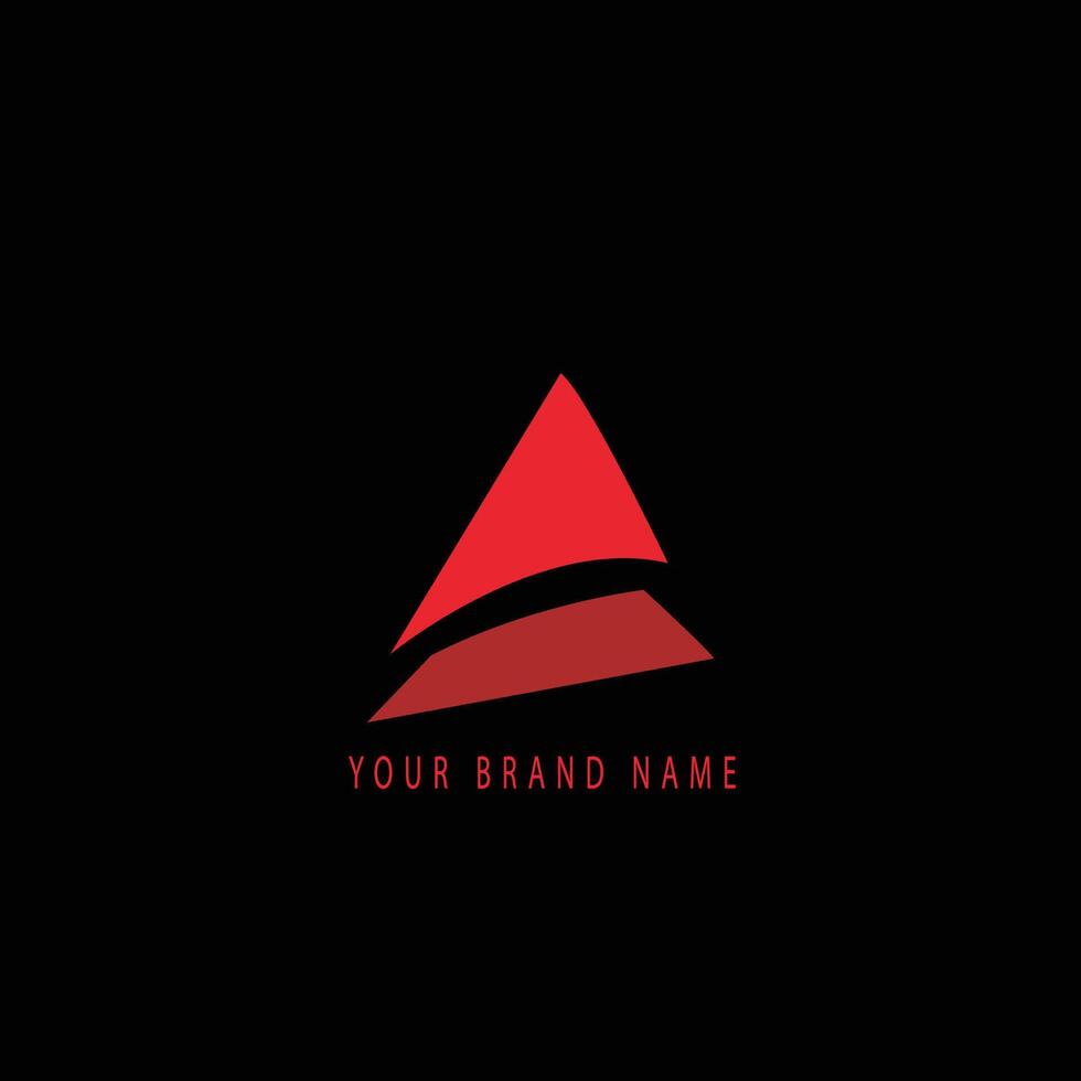 Creative elegant letter A emblem vector