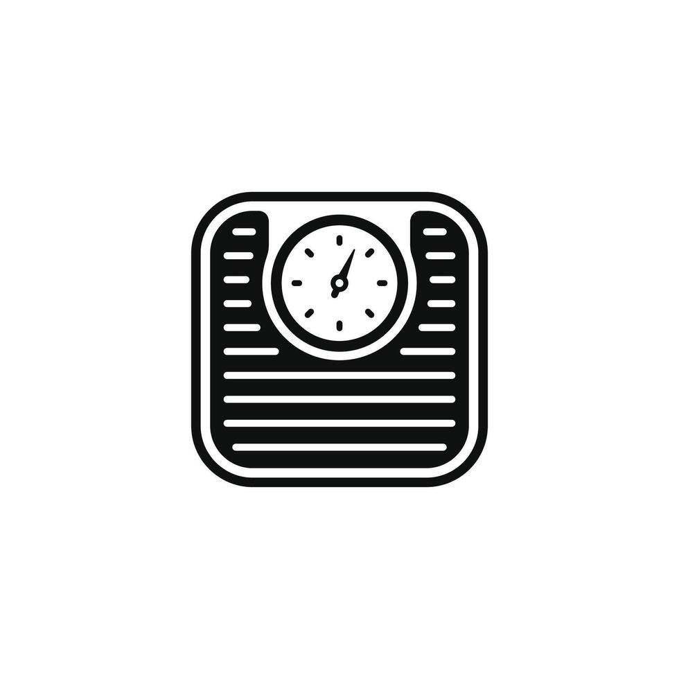 Weight scale icon isolated on white background vector