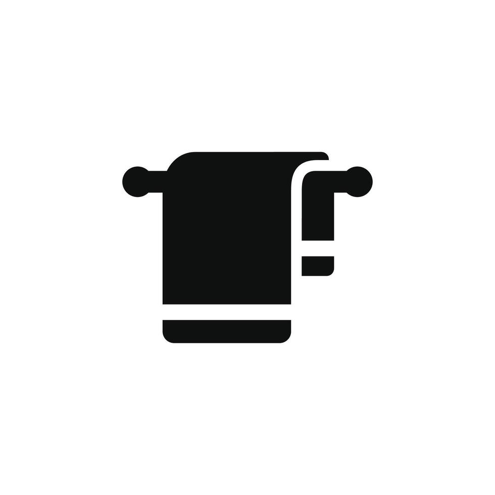 Towel rack icon isolated on white background vector