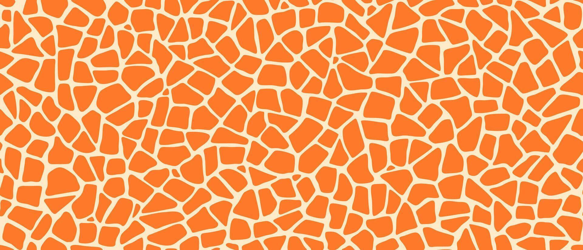Giraffe pattern of animal skin spots background vector