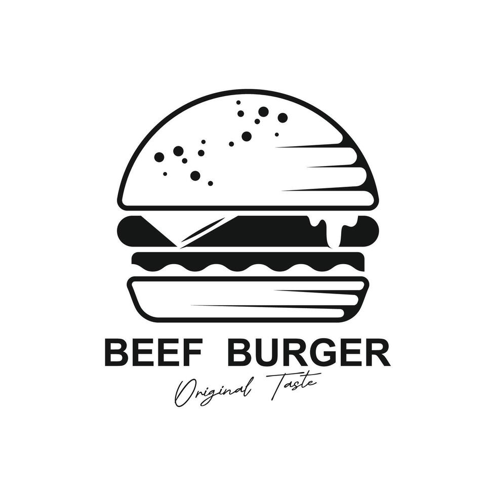 Burger Logo, Bread logo design, Meat And Vegetable, Fast Food Design, Burger Shop And Product Brand Icon Illustration vector