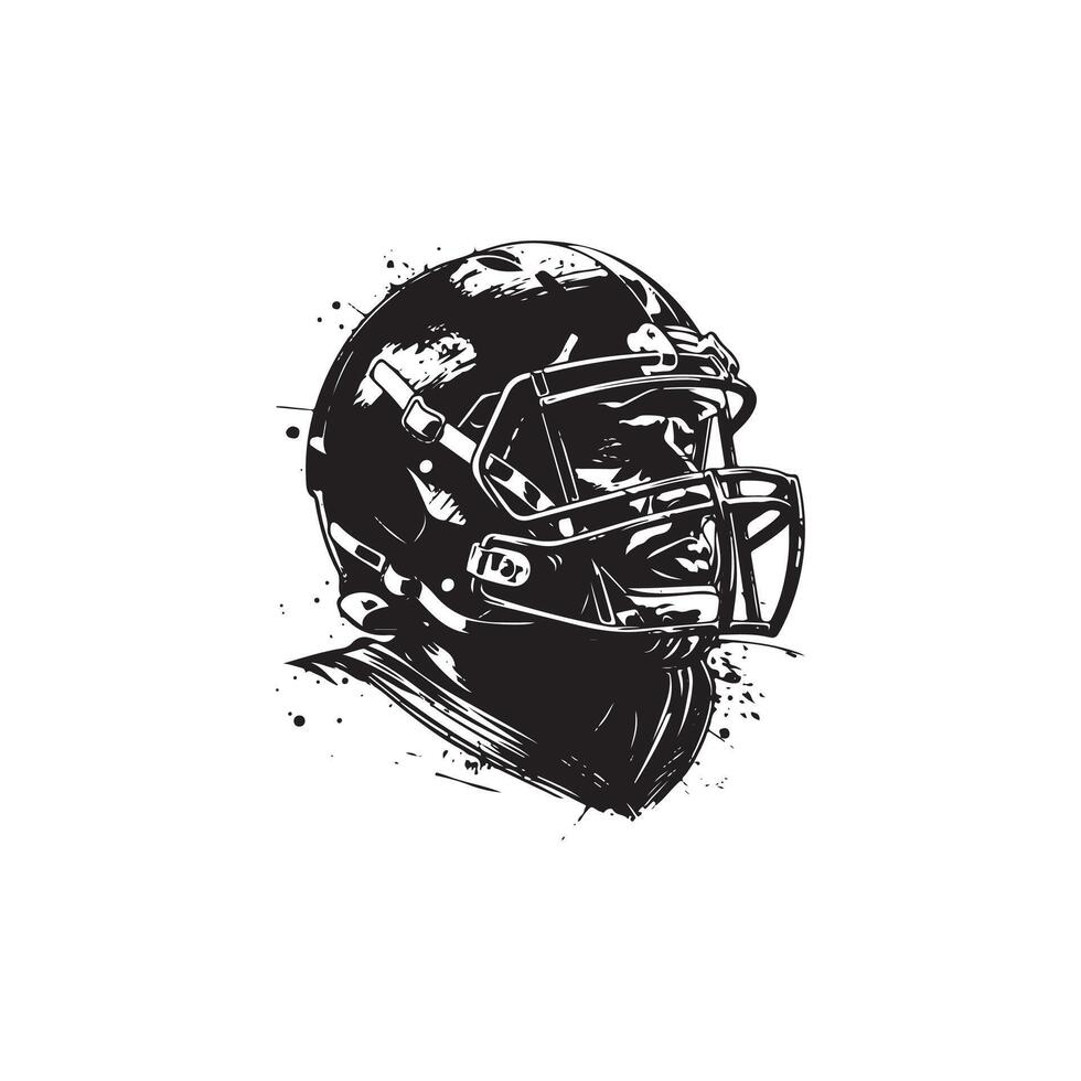 American football logo silhouette design style vector