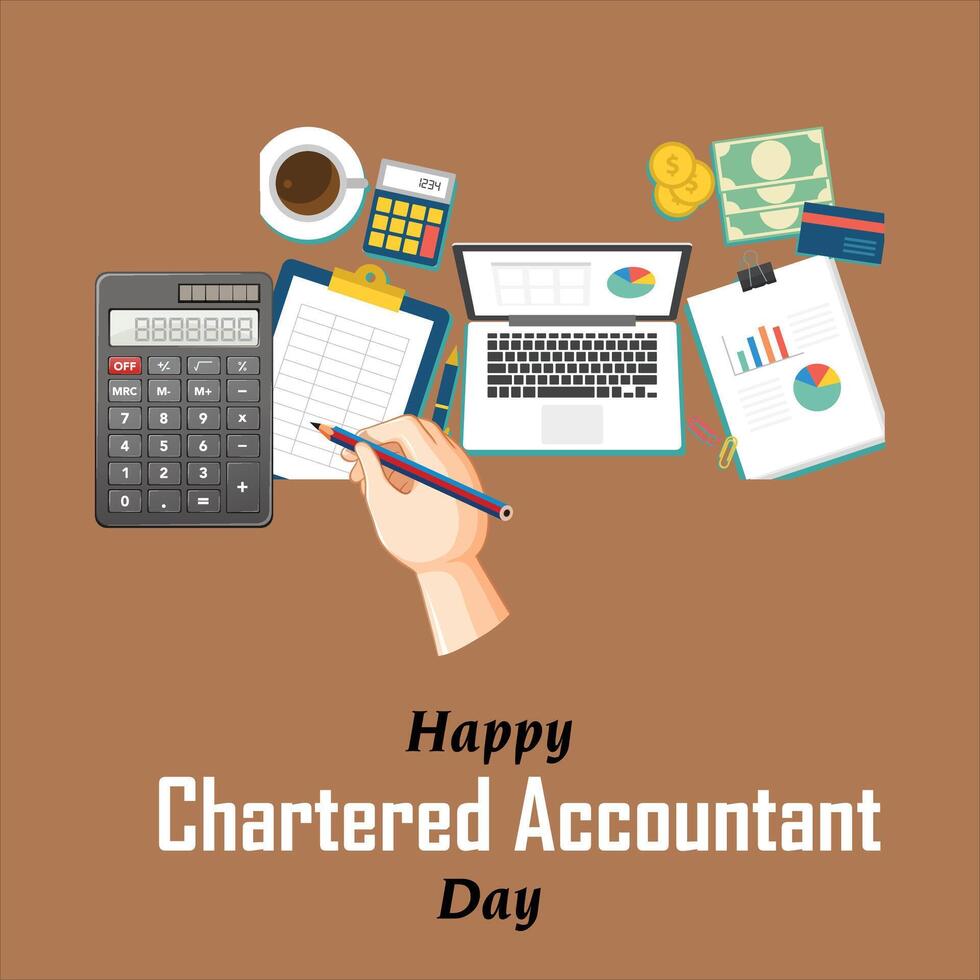 Happy Chartered Accountant Day vector