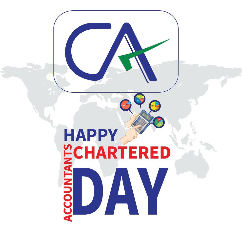 Happy Chartered Accountant Day vector