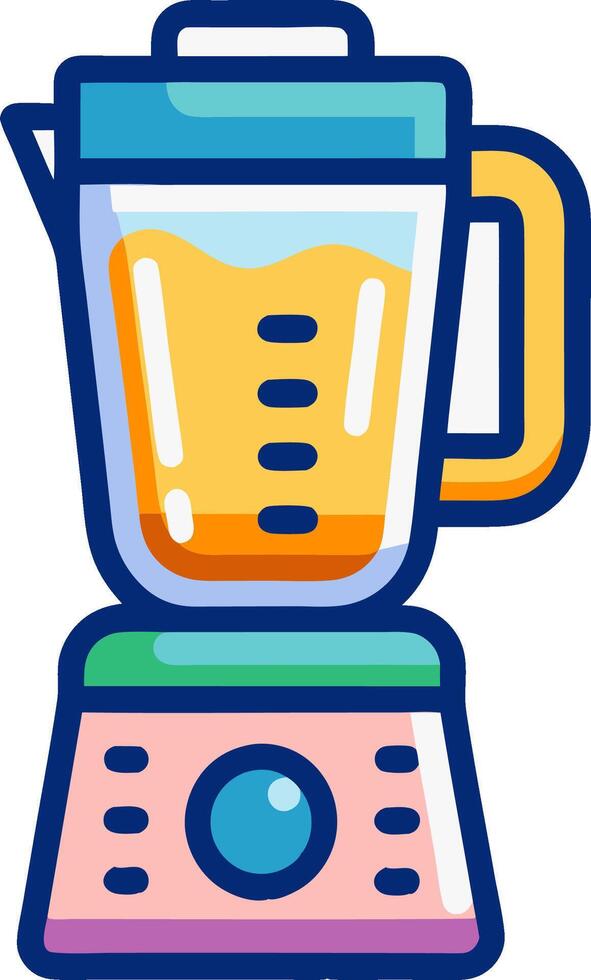 Blender Flat Design Kitchen vector