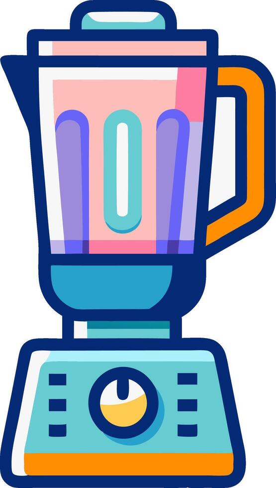 Blender Flat Design Kitchen vector