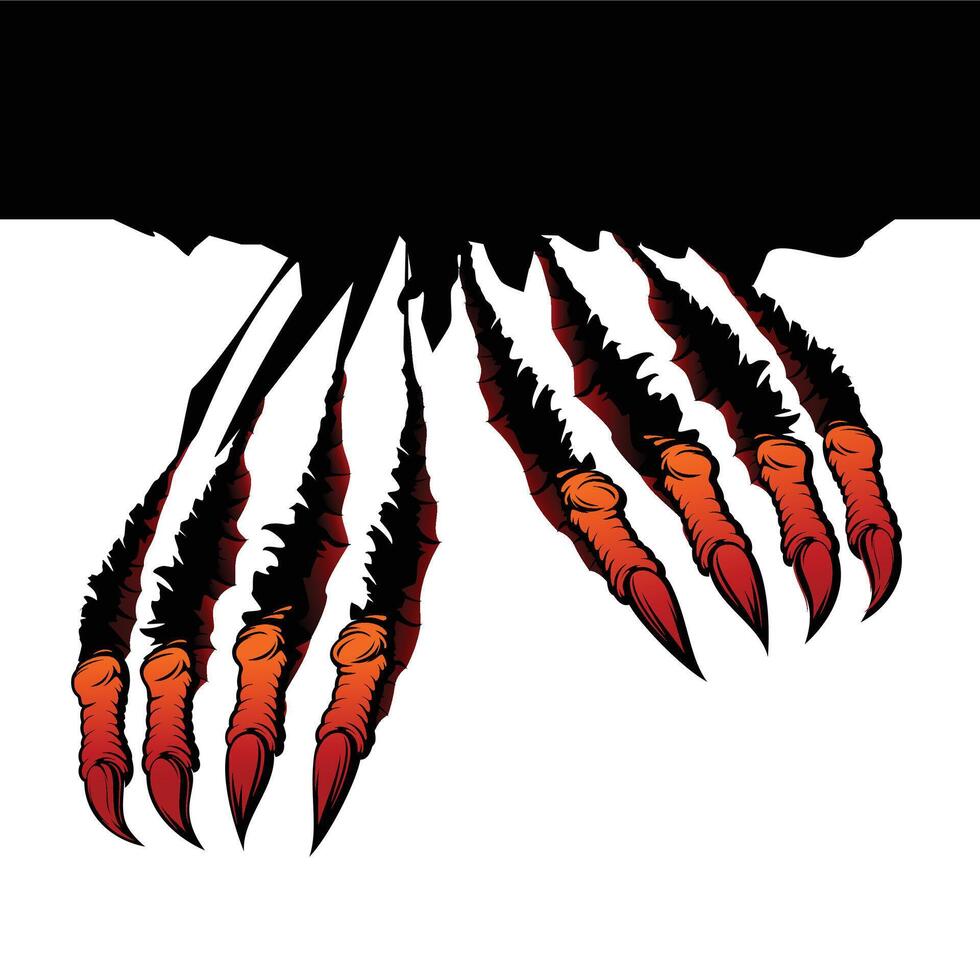 Wild Animal Claw Scratch mark, f Dark Background vector