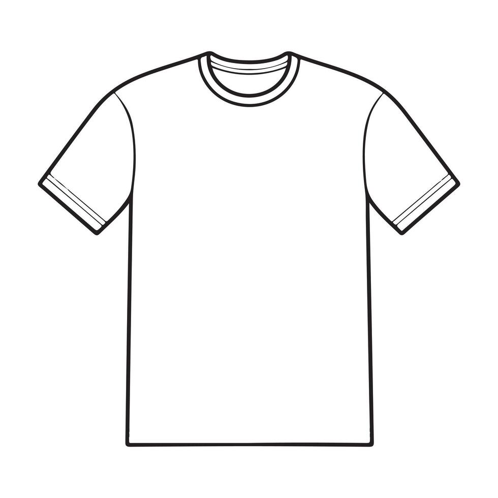 t-shirt single Line Icon Design outline. vector