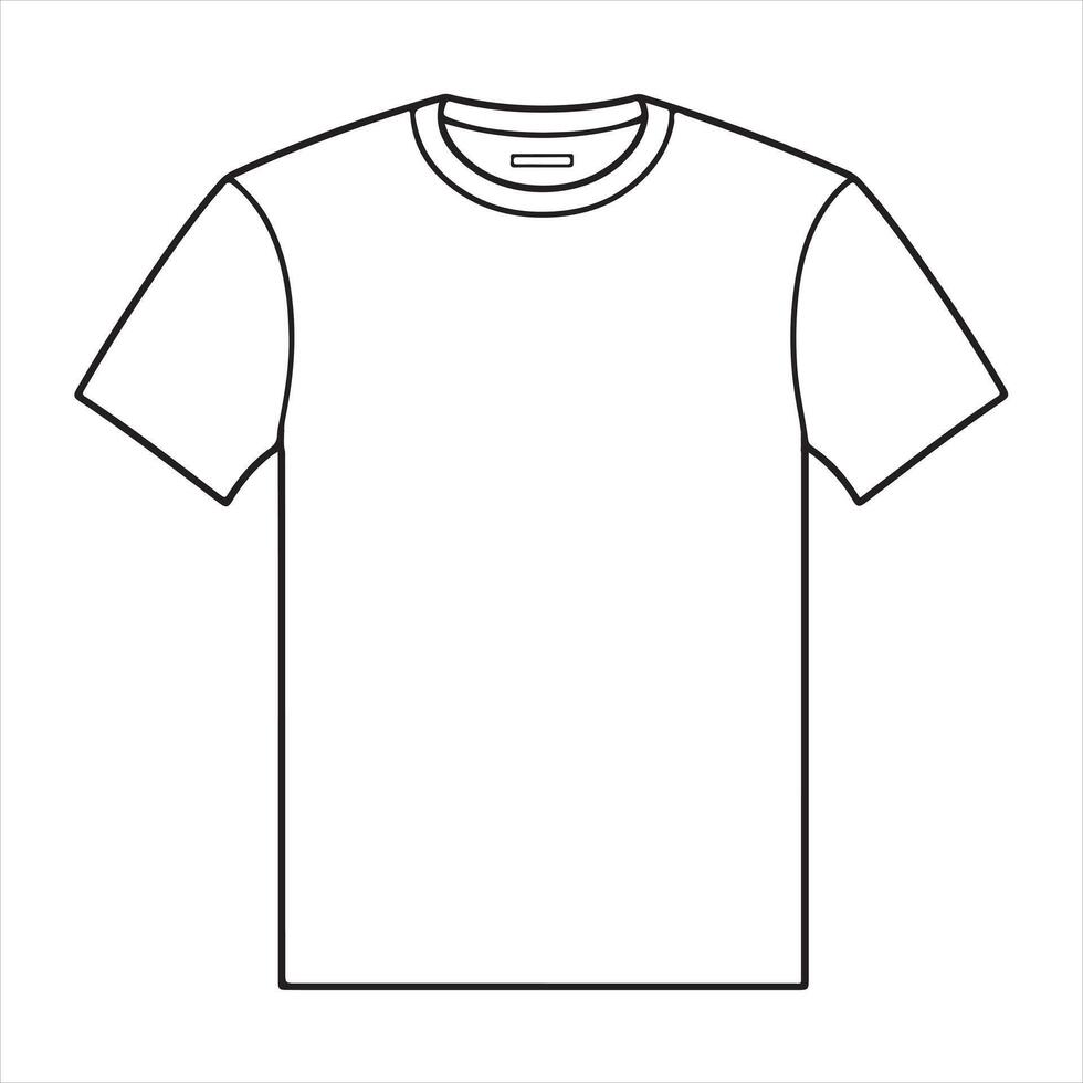 t-shirt single Line Icon Design outline. vector