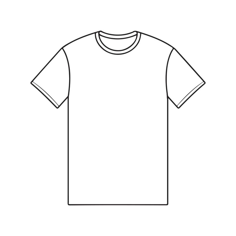 t-shirt single Line Icon Design outline. vector