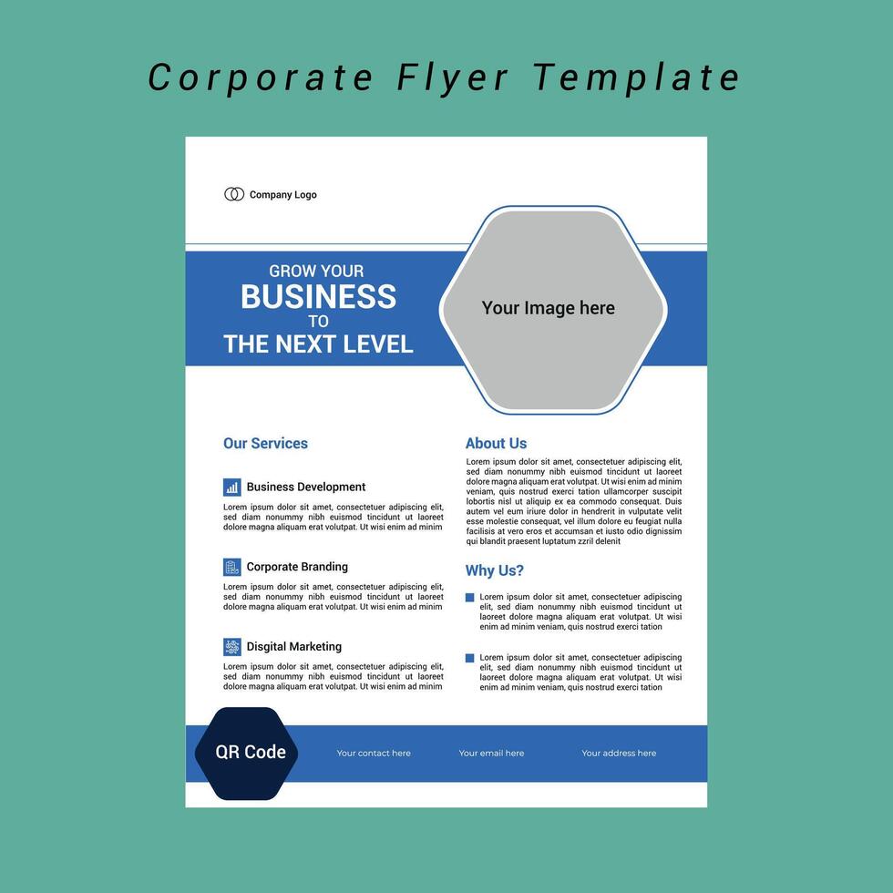 Corporate Flyer Template vector