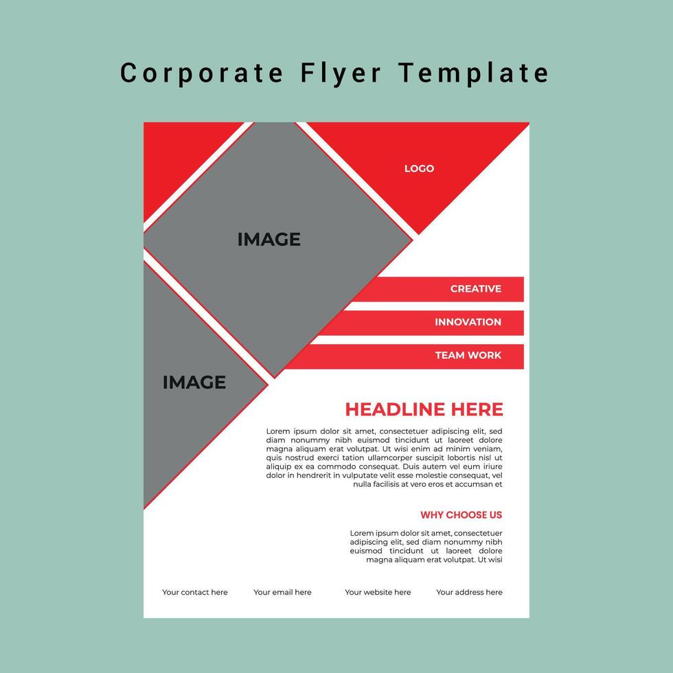 Corporate Business Flyer template vector