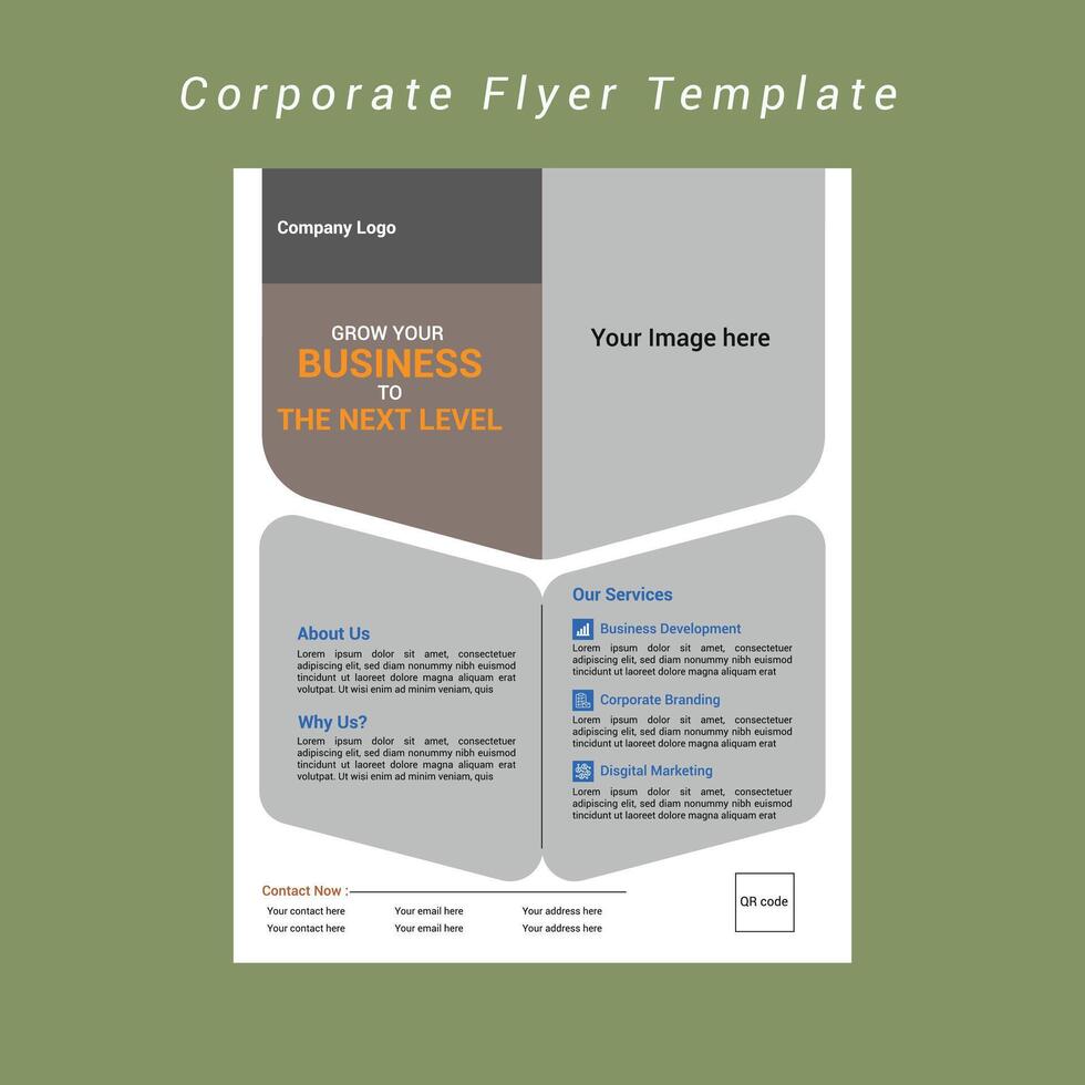 Corporate Flyer Template vector