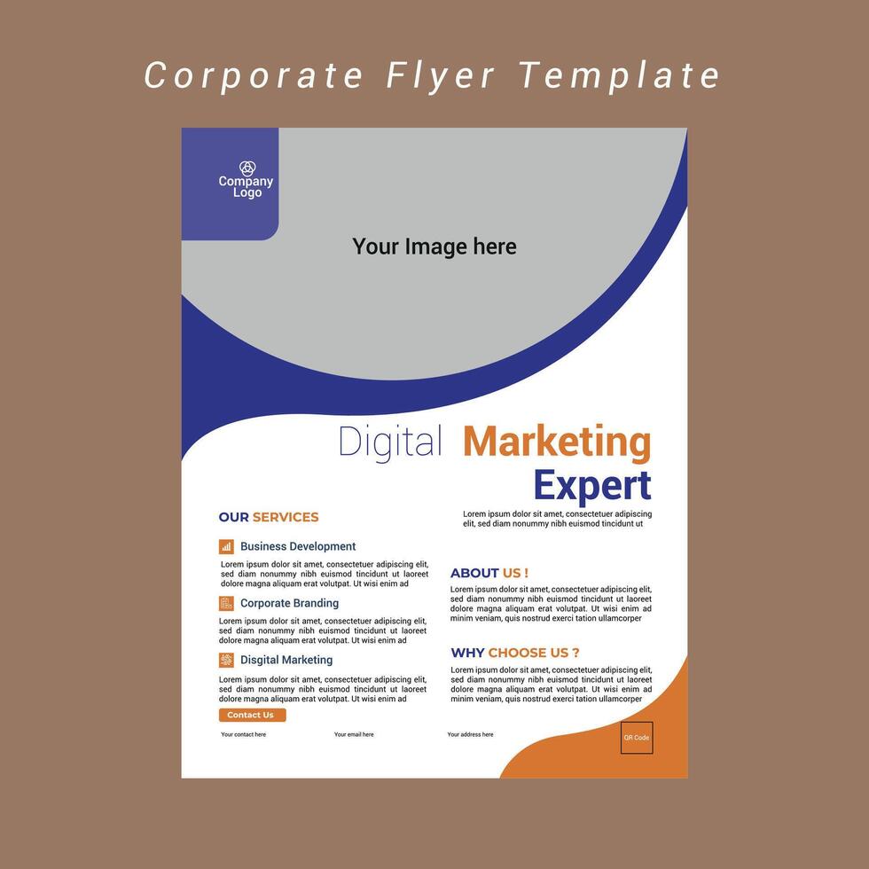 Corporate Flyer Template vector