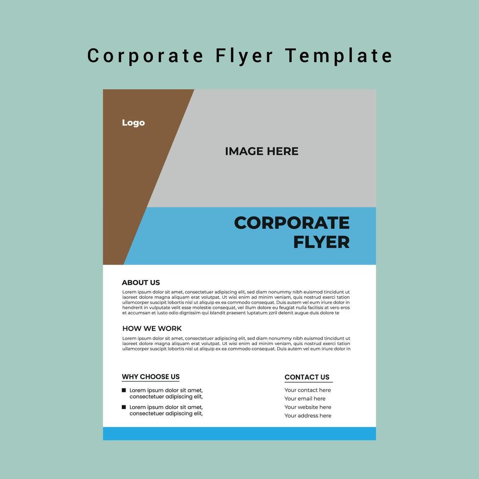 Corporate Business Flyer template vector