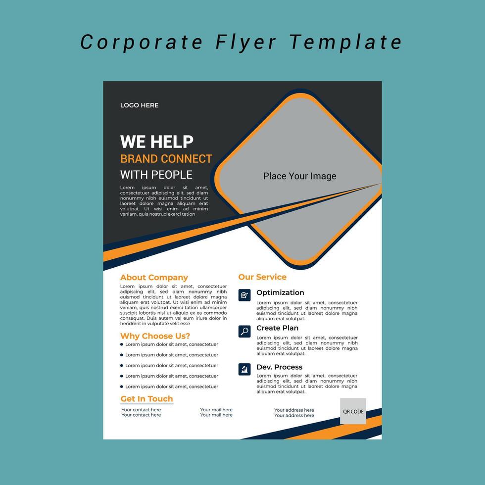 Corporate Flyer Template vector