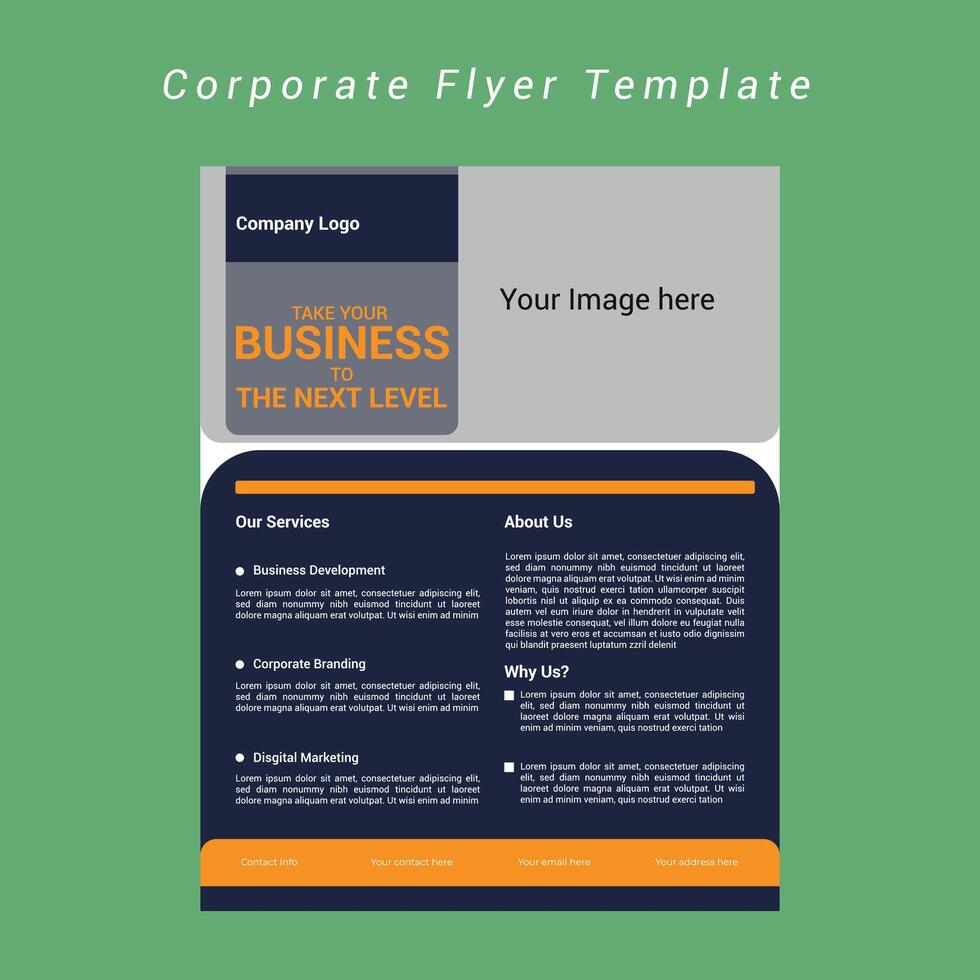 Corporate Flyer Template vector