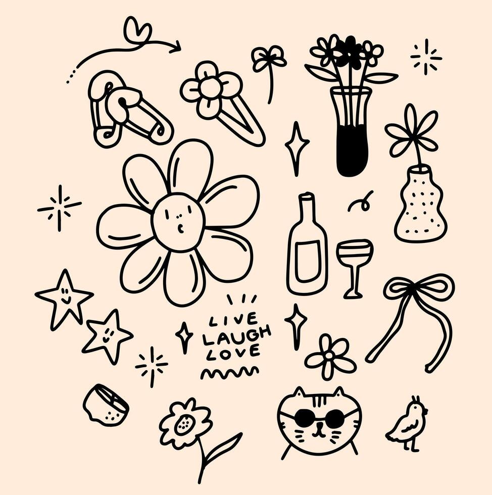 doodles shape desiggn for templates. vector
