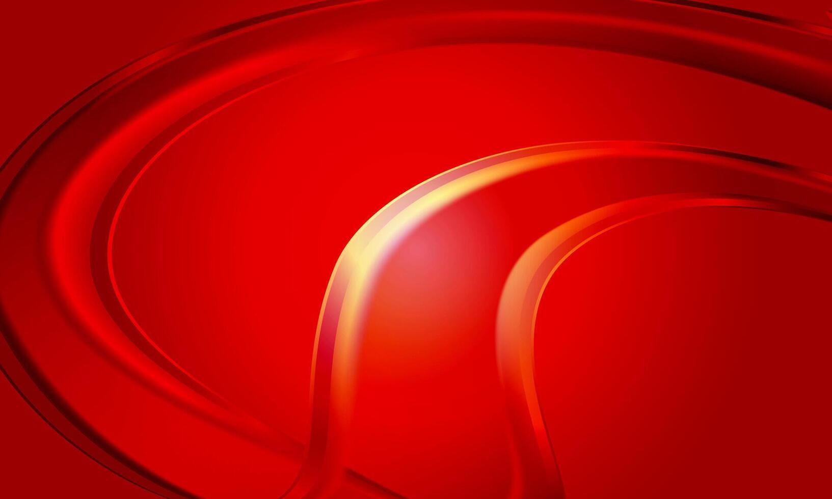 Red abstract background. wavy motion light. vector