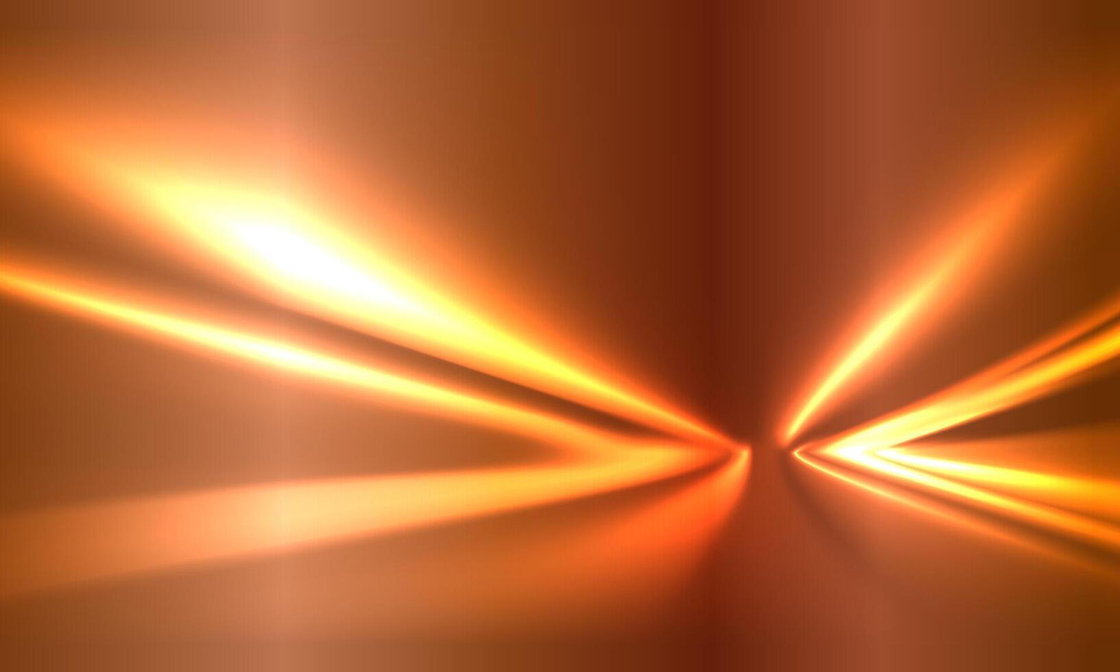 High speed movement design. Hi tech golden shiny bright light. vector