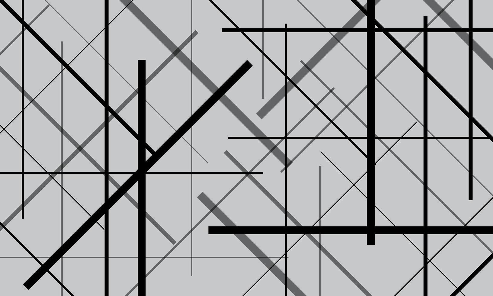 Random chaotic lines abstract geometric pattern. vector