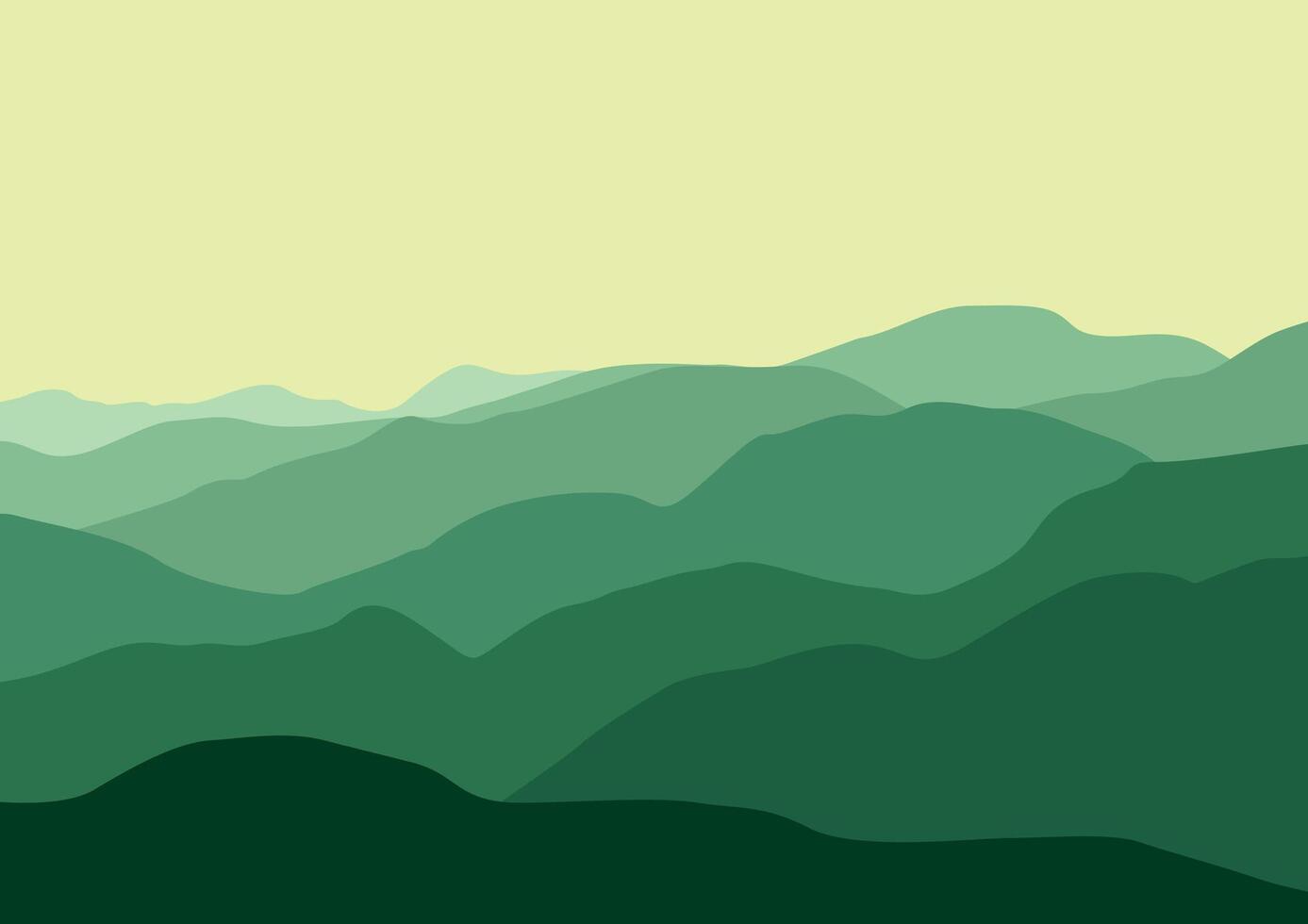Nature landscape with mountain peaks. Mountains traveling vacation background. vector