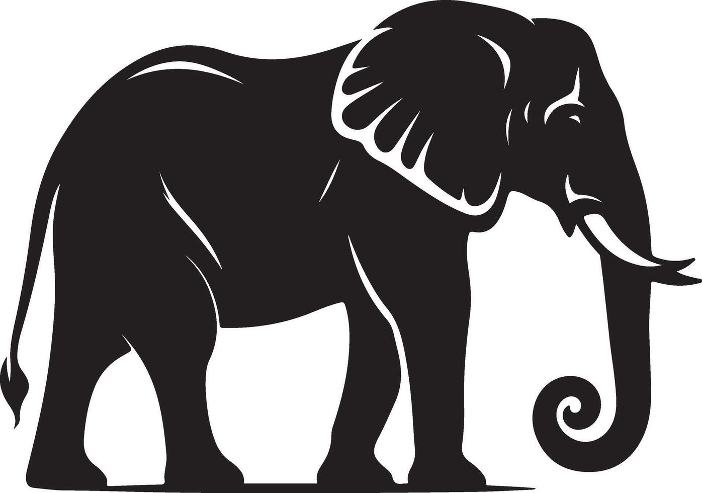 Illustration graphics of elephant iconIllustration graphics of elephant icon vector