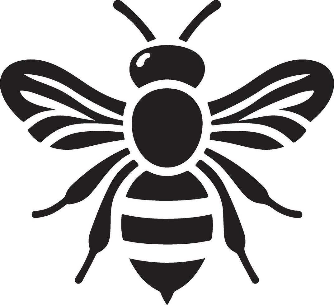 Honey bee silhouette, Honeybee silhouettes, Bee silhouettes, Flying bee silhouette vector