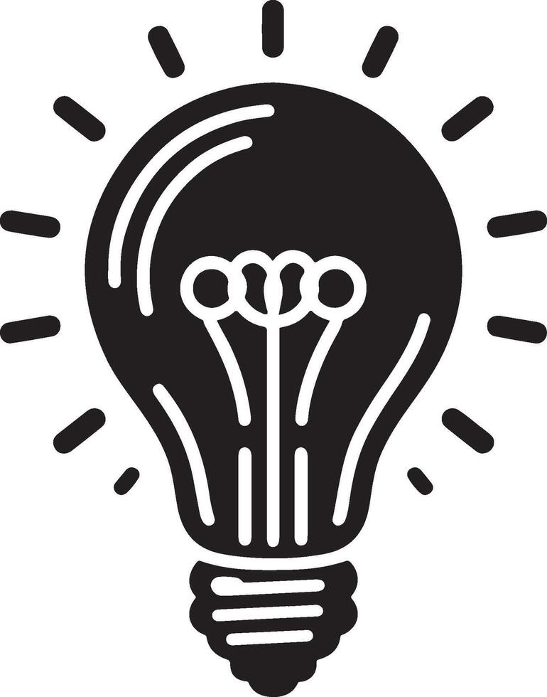 bulp, lamp, thinker, idea the best idea for logo vector