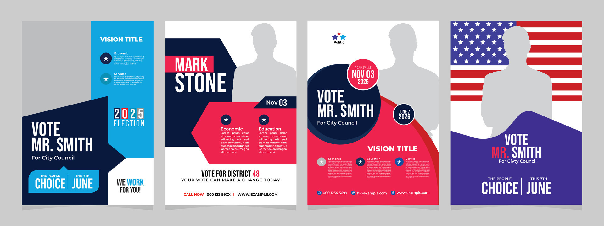 Modern political election flyer design template, creative layout vote Modern political election flyer design template, creative layout vote