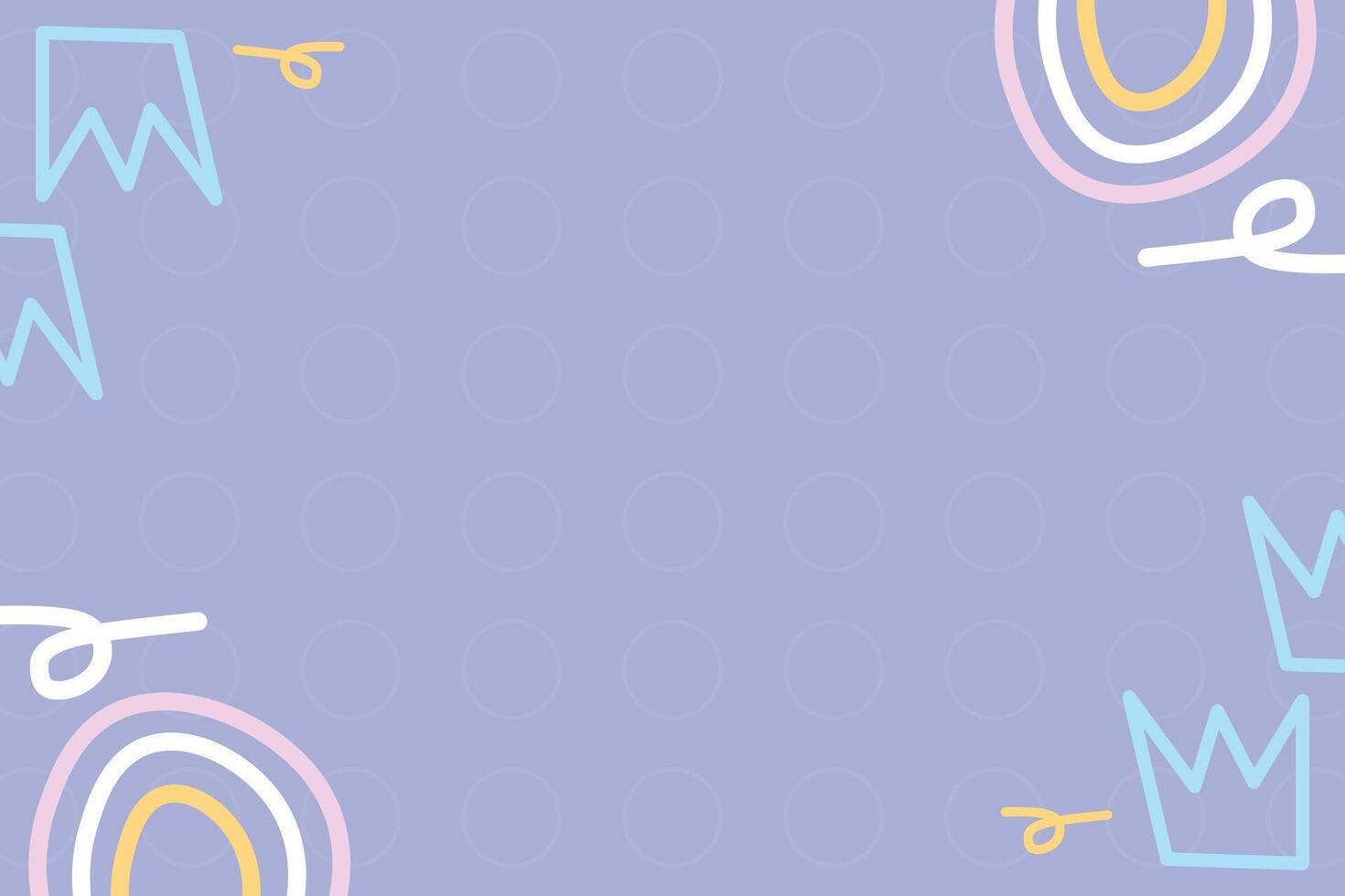 Cute abstract baby shower flat design illustration element background vector