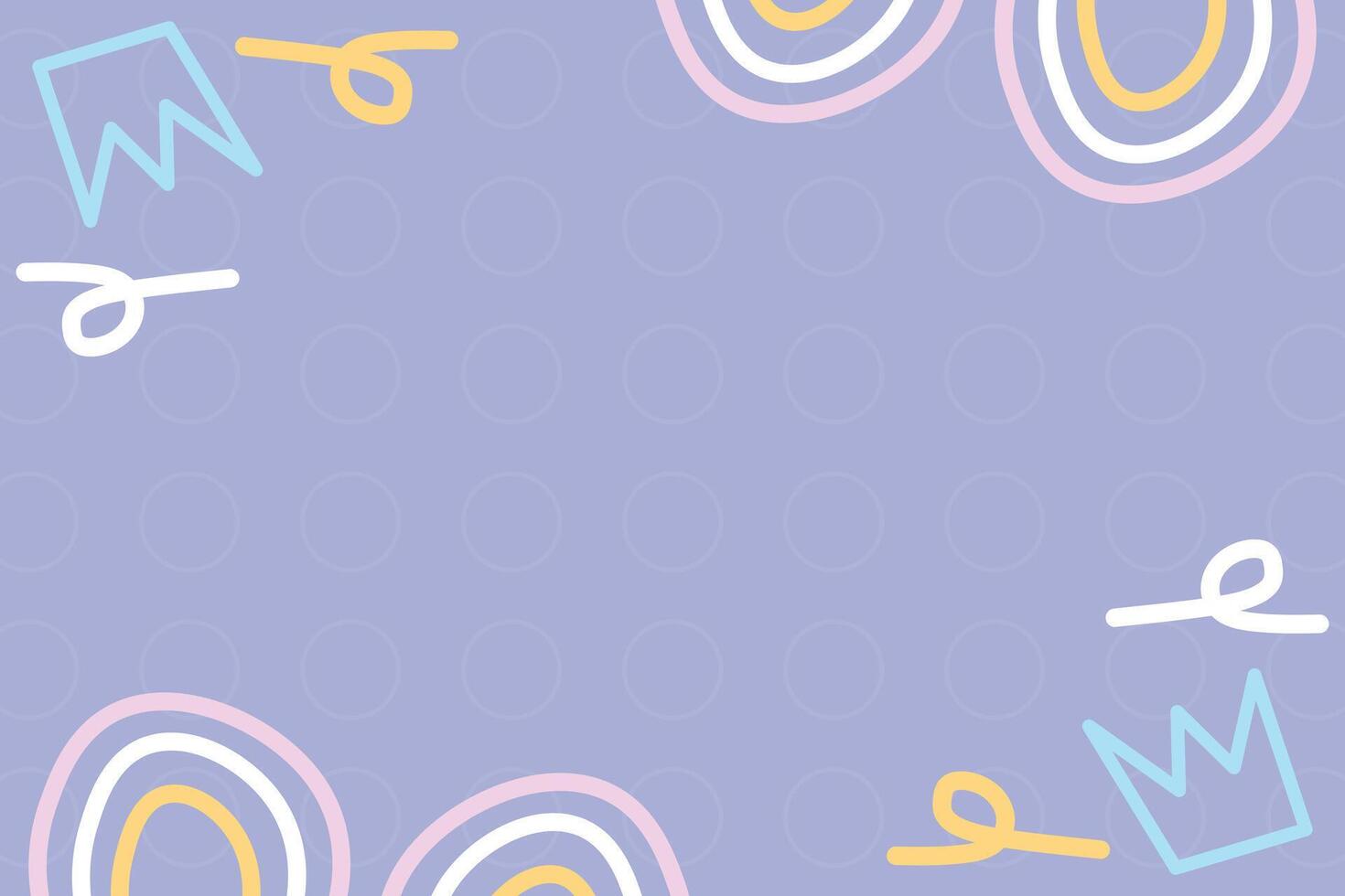 Cute abstract baby shower flat design illustration element background vector