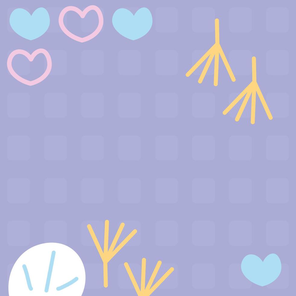 Cute abstract baby shower flat design illustration element background vector