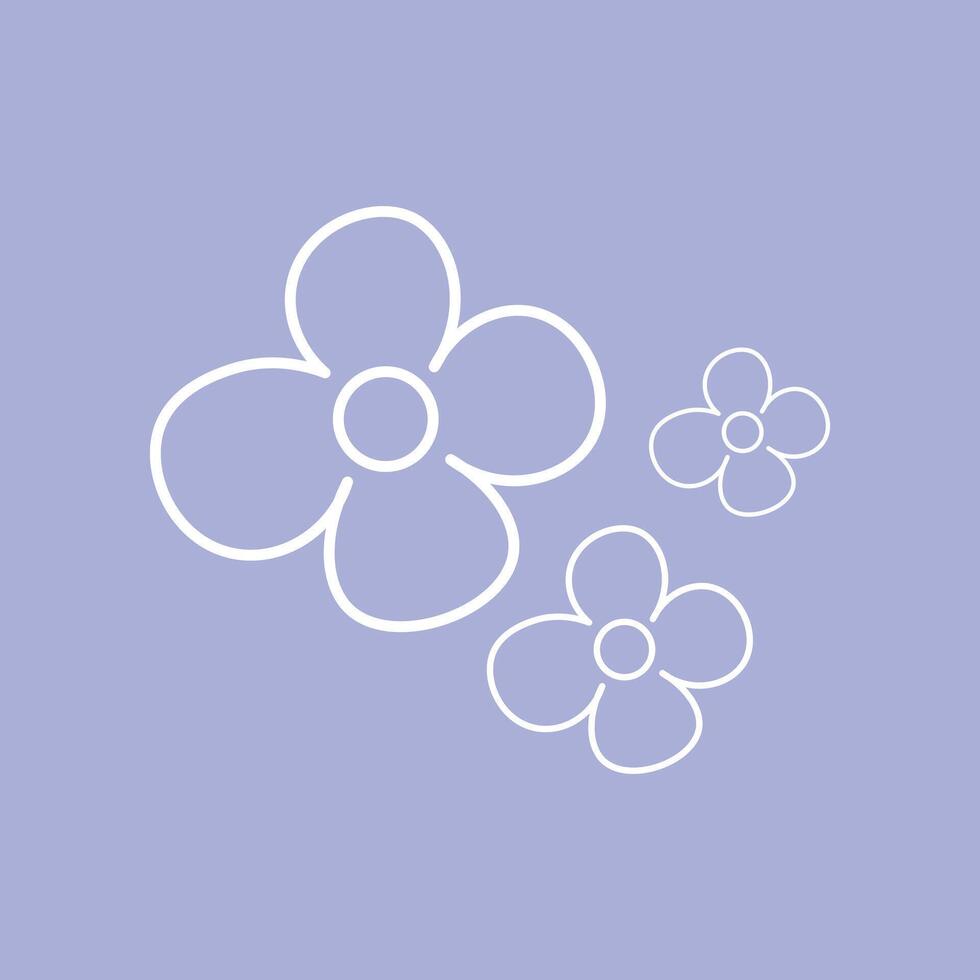 Cute abstract baby shower flat design illustration element vector