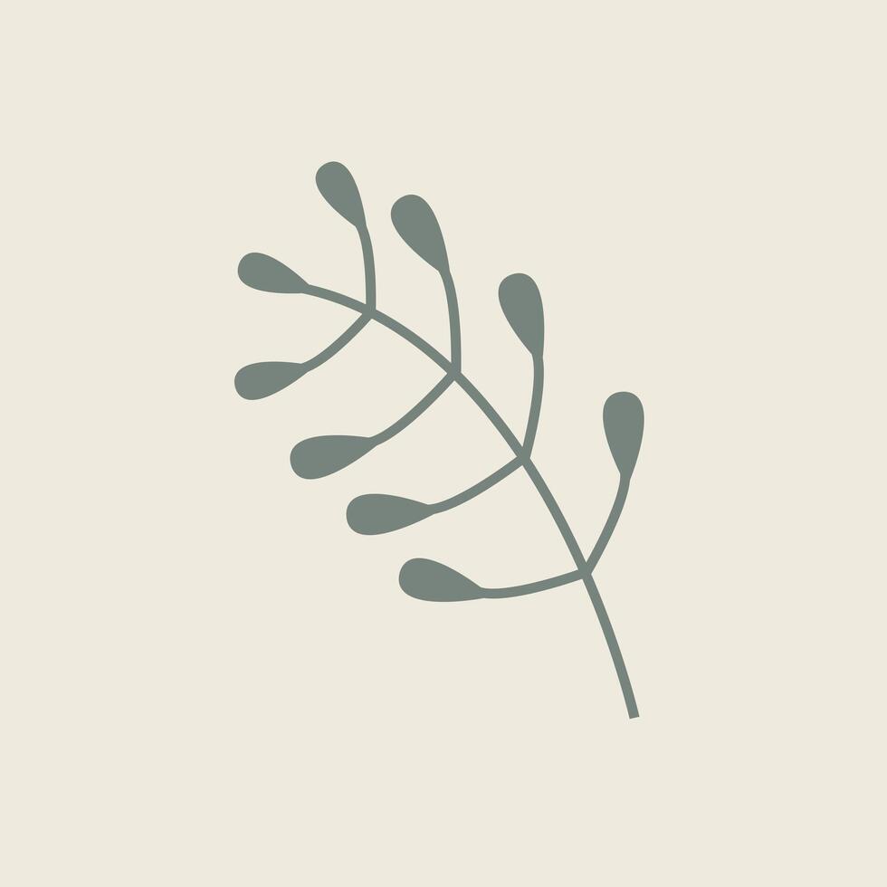 Hand Drawn Botanical Chic Bohemian Shape Element vector