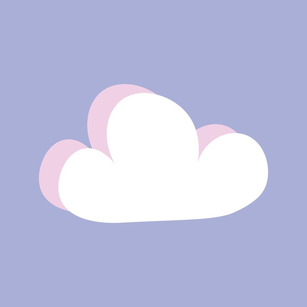 Cute abstract baby shower flat design illustration element vector