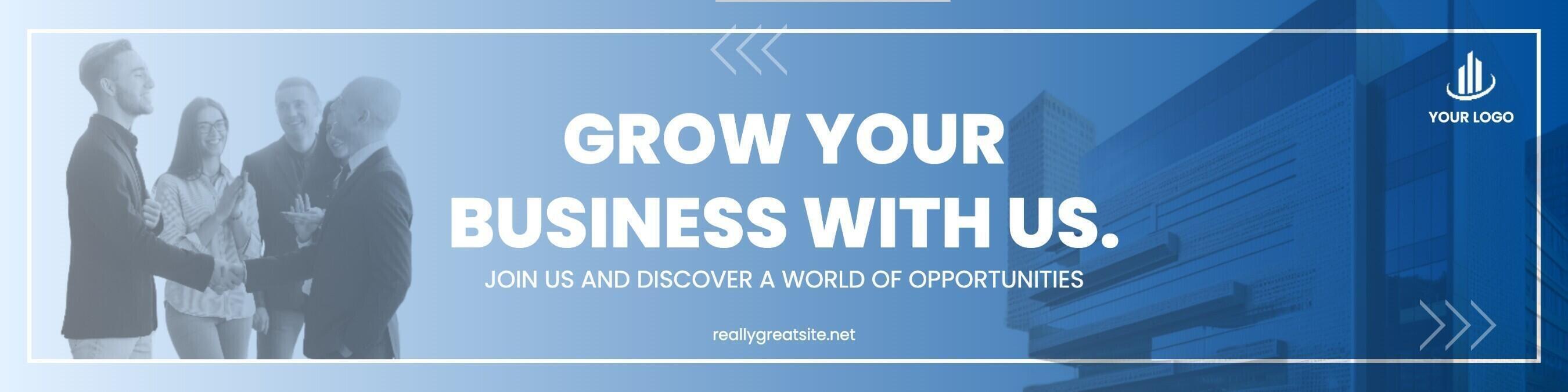 Grow Your Company LinkedIn Banner template