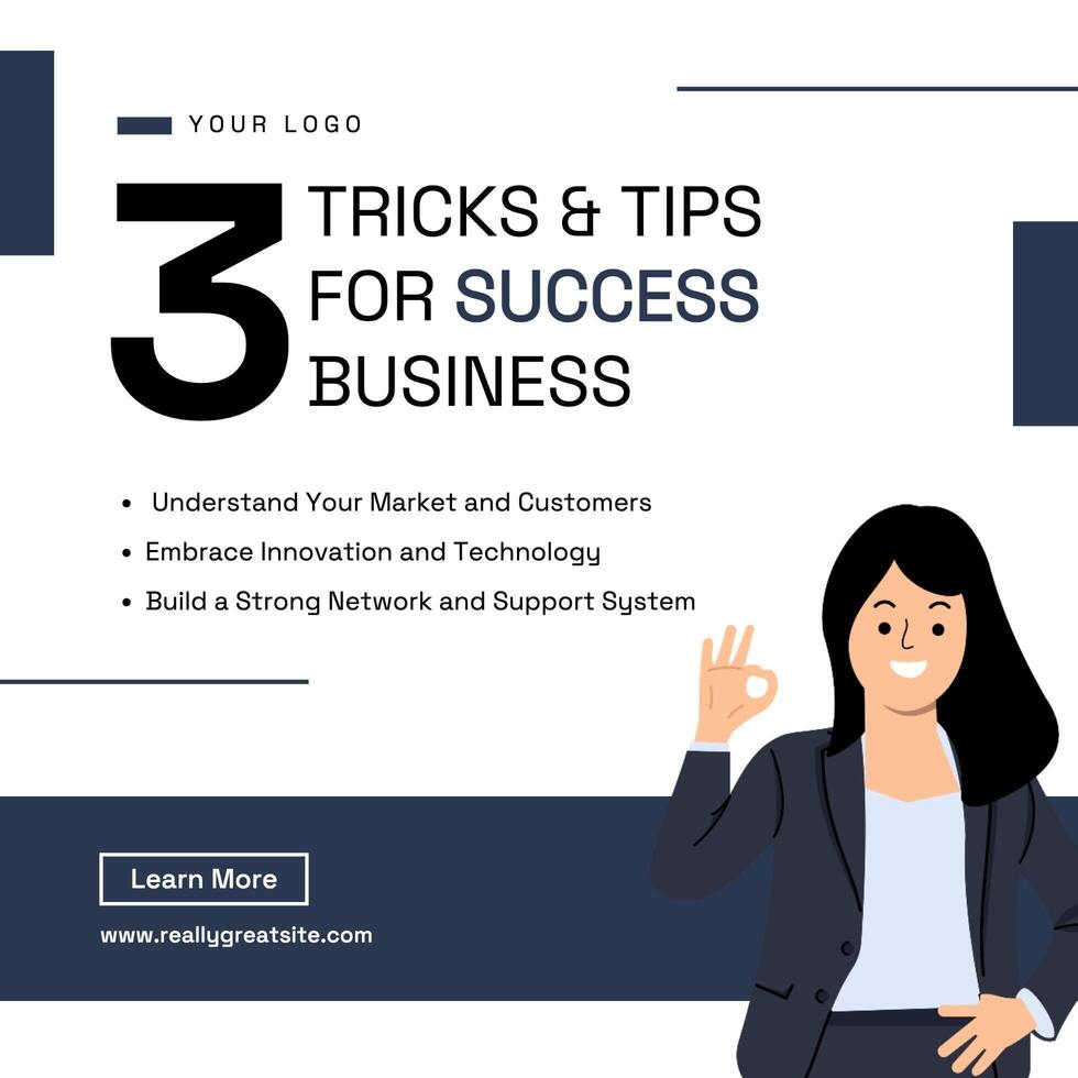 Trick & Tricks Bussiness LinkedIn Post template