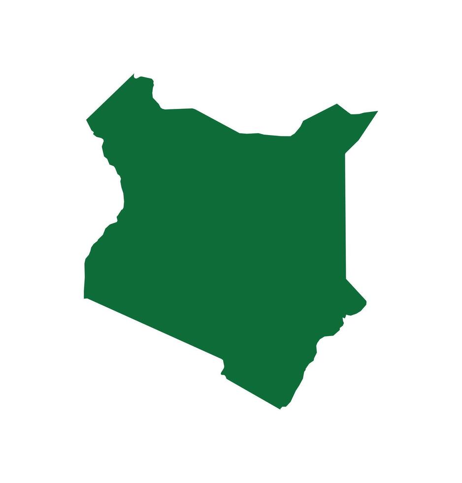 Map of Kenya. Kenya Map on white background. vector