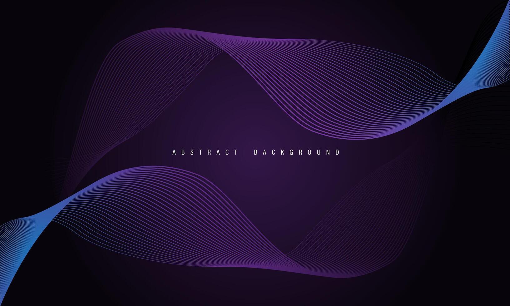 Abstract blue purple line wave curve design modern luxury technology futuristic background vector