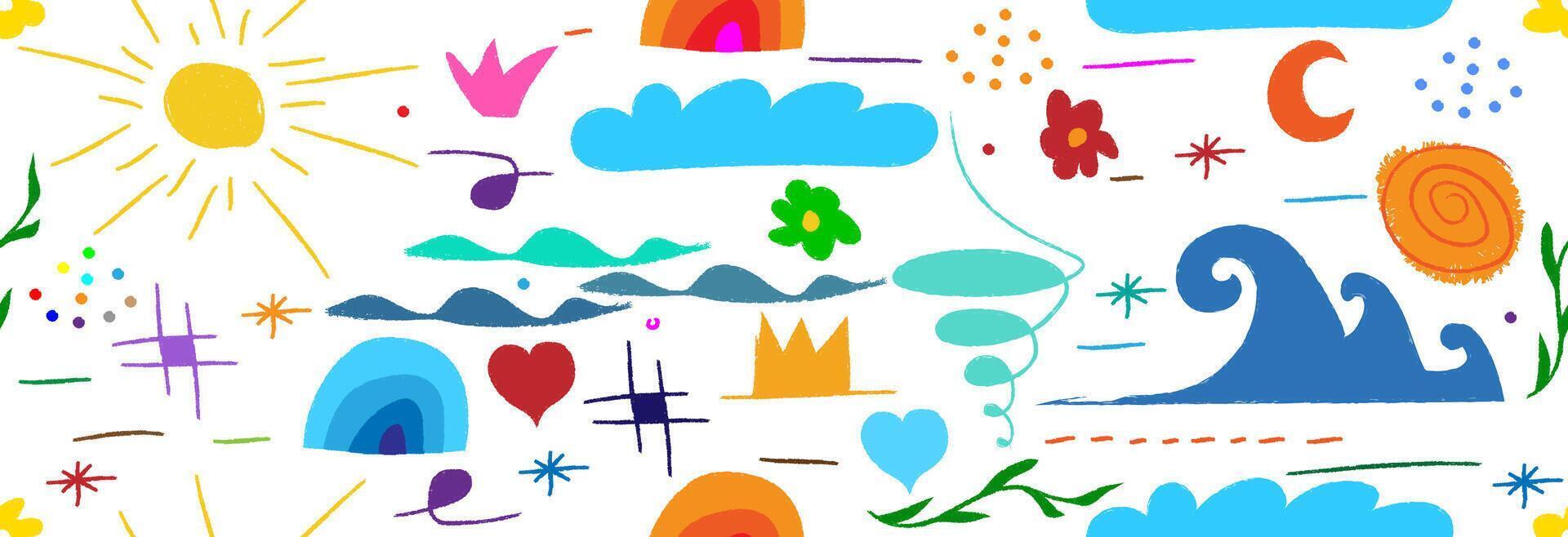 Children's seamless pattern. vector
