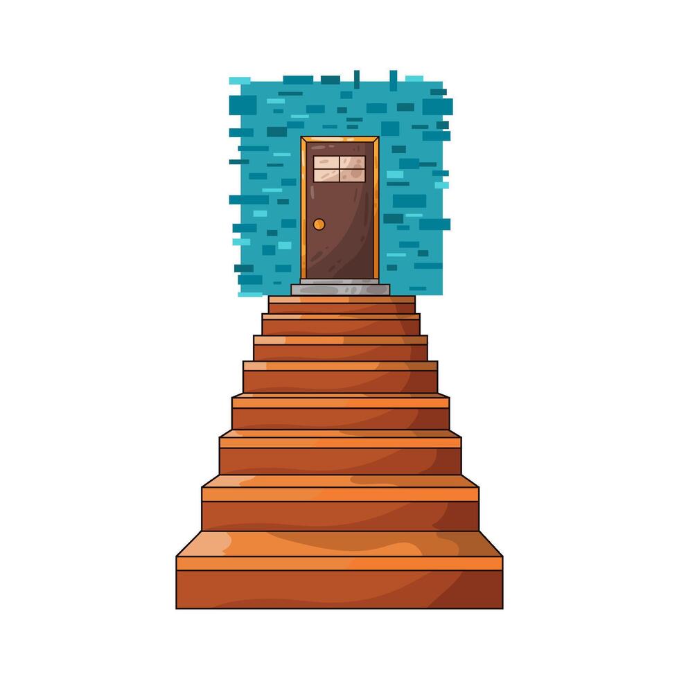 Illustration of stairs vector