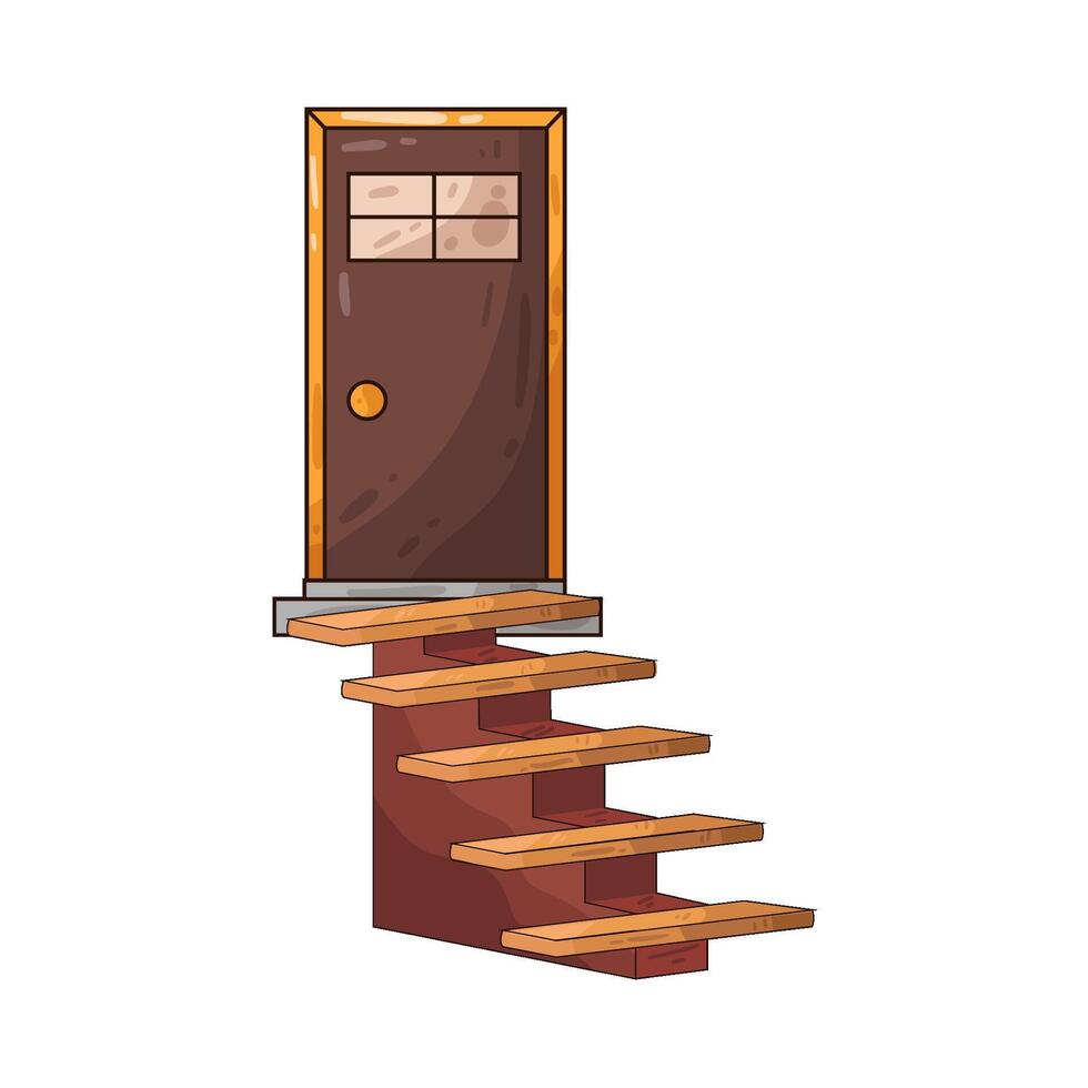 Illustration of stairs vector