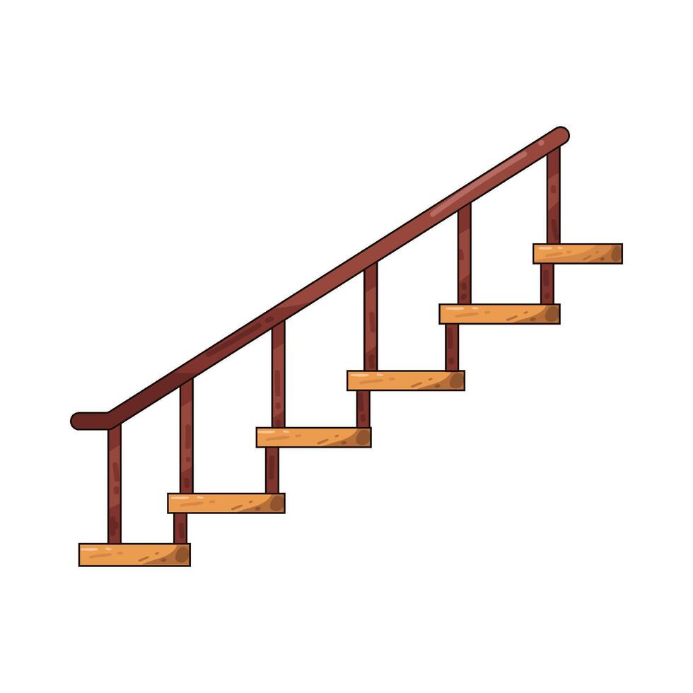 Illustration of stairs vector