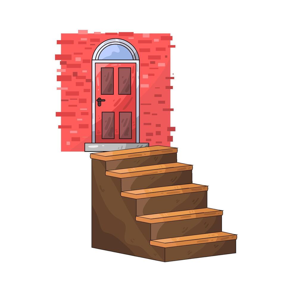 Illustration of stairs vector